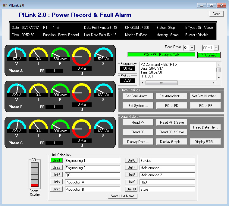PfLink Monitor Software